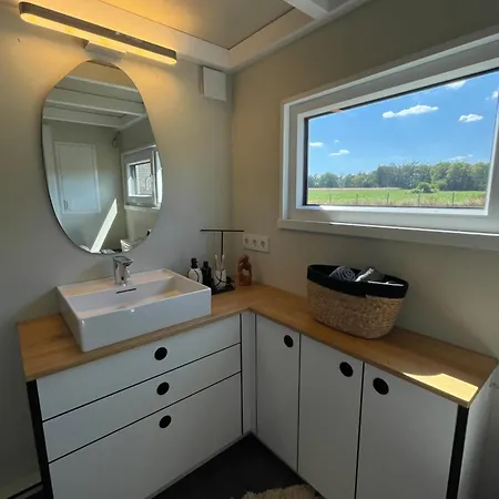 Apartmán Tiny House Alpakablick - Inklusive Alpakas Entdecken & Fuettern *