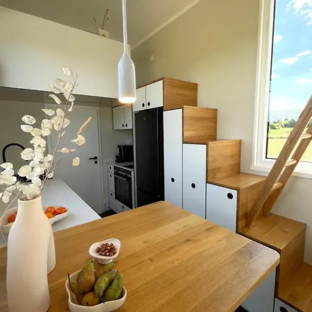 Tiny House Alpakablick - Inklusive Alpakas Entdecken & Fuettern *